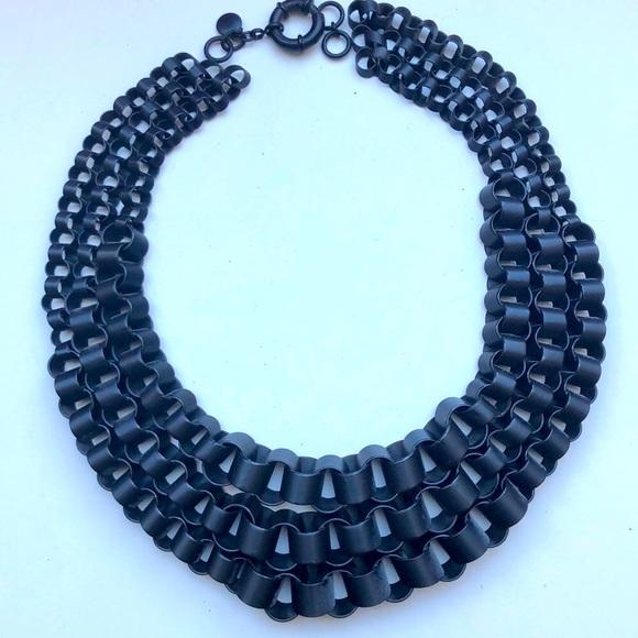 Black metal chain link choker - Picture 2 of 4